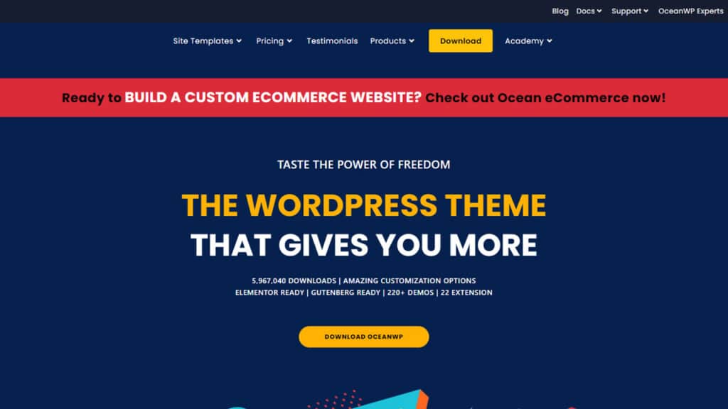 wordpress themes oceanwp