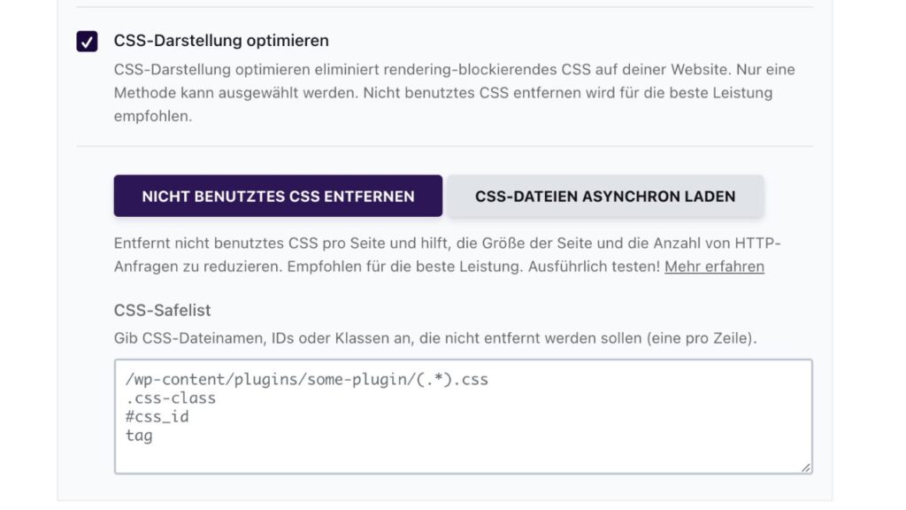 Mobile Website-Geschwindigkeit erhöhen, CSS Darstellung optimieren