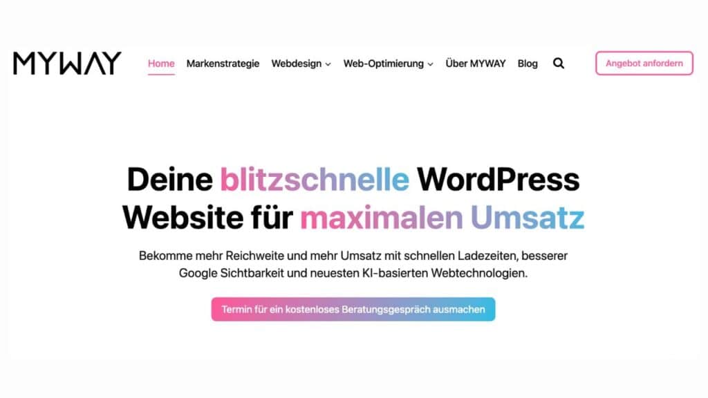 Storytelling durch Webdesign, ein Farbthema, dass sich durch die Website zieht