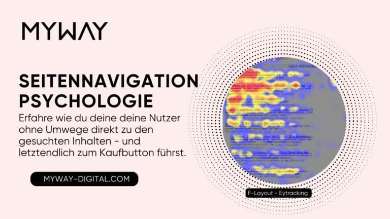 Seitennavigation Psychologie Eyetracking im F-Layout