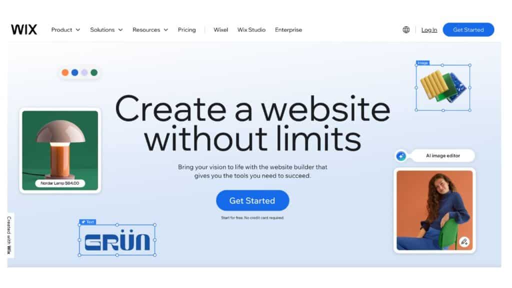 KI-Landingpages Sample Wix
