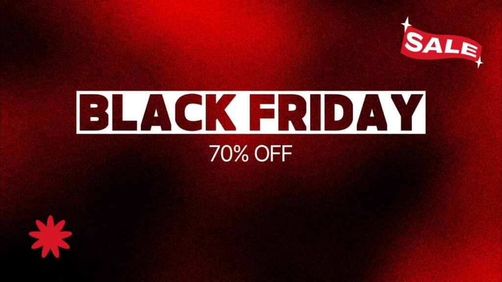 Farben im Marketing Beispiel Rot Black Friday
